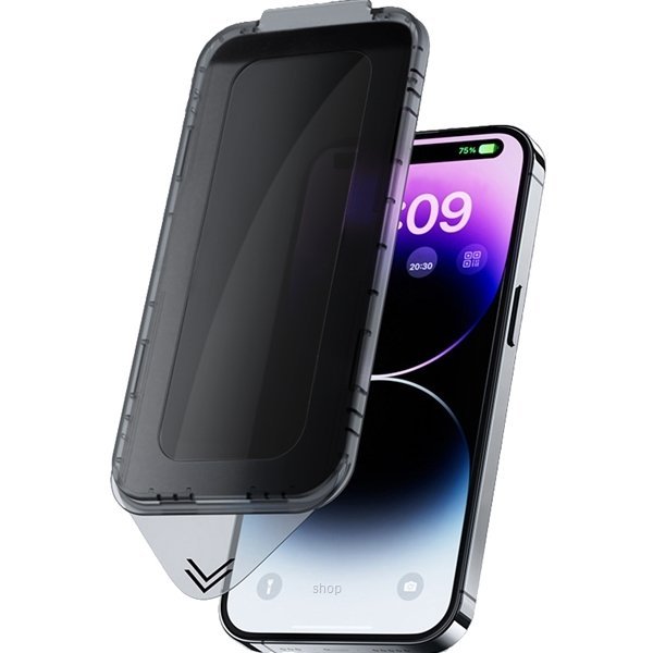 Charby CURIO Guard Curved 9H Tempered Glass Screen Protector Kit Privacy for iPhone 12/13/14/15/16 Series