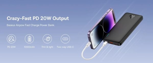 my-11134208-7r990-ly5yyjjb5xxk70.jpg Baseus Airpow 20W 10000mAh / Airpow Lite 15W 10000mAh Fast Charging Powerbank